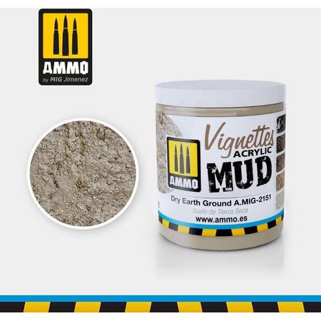 AMMO MIG 2151 Dry Earth Ground - Vignettes Acrylic - 100ml Effecten potje