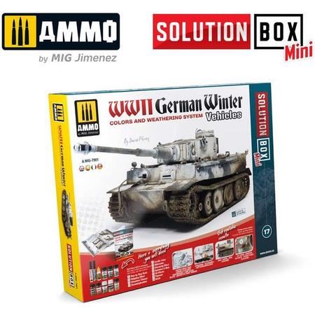 AMMO MIG 7901 How to paint WWII German winter vehicles - Mini Solution Box Effecten set