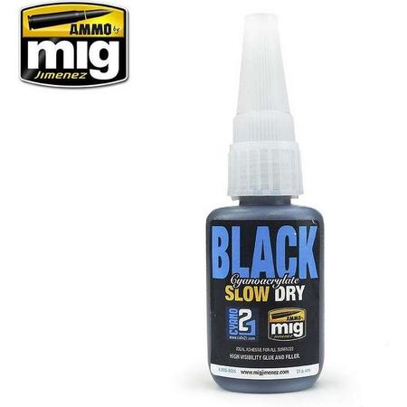 AMMO MIG 8034 Black Slow Dry Cyanoacrylate Lijm