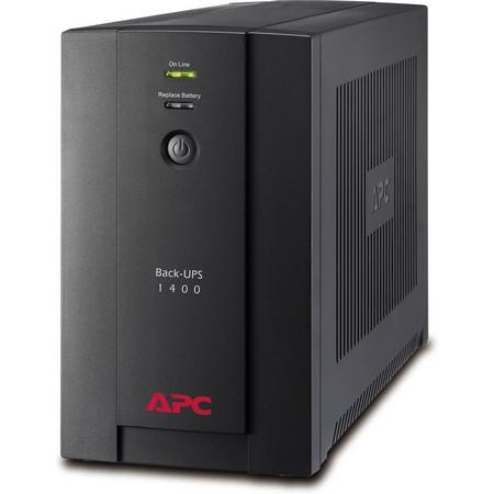 APC Back-UPS 1400VA - Noodstroomvoeding / 4x stopcontact / USB