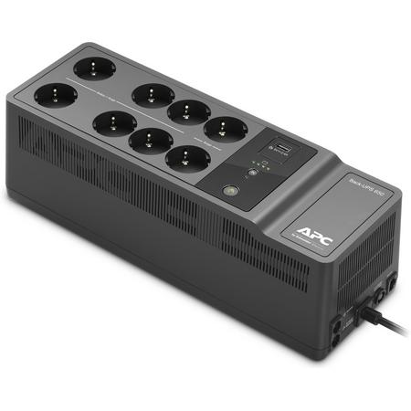 APC Back-UPS BE650G2-GR - Noodstroomvoeding 8x stopcontact, 650VA, 1 USB oplaad poort
