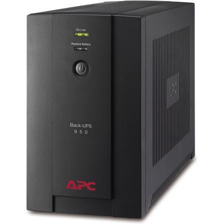 APC Back-UPS BX950U-GR - Noodstroomvoeding / 4x stopcontact / USB / 950VA