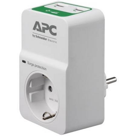 APC PM1WU2-RS Overspanningsbeveiliging 1 AC-uitgang(en) 230 V Wit