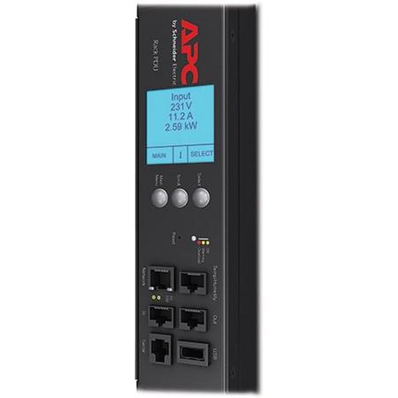 APC Rack PDU, Metered-by-Outlet with Switching, ZeroU, 16A, 230V, (21x) C13 & (3x) C19, IEC 309 16A stekker