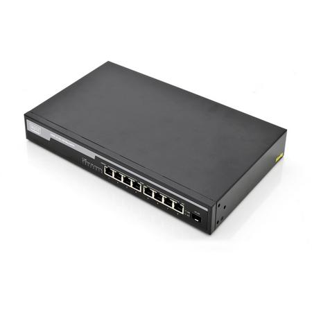 ASSMANN Electronic DN-95341 Onbeheerde netwerkswitch Gigabit Ethernet (10/100/1000) Power over Ethernet (PoE) 1U Zwart netwerk-switch