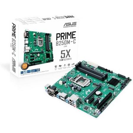 ASUS PRIME B250M-C Intel B250 LGA 1151 (Socket H4) Micro ATX moederbord