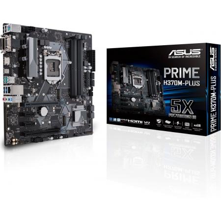 ASUS PRIME H370M-PLUS moederbord LGA 1151 (Socket H4) Micro ATX Intel® H370