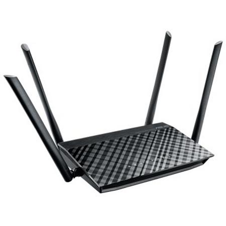 ASUS RT-AC1200 draadloze router Dual-band (2.4 GHz / 5 GHz) Fast Ethernet Zwart