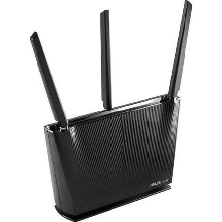 Asus RT-AX68U - Draadloze router - Wifi 6 - 2.700 Mbps - Zwart