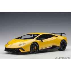 AutoArt 1/18 Lamborghini Huracan Performante - 2017, Giallo Inti (Geel metallic)