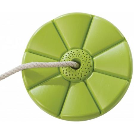 Kunststof schotelschommel Limoen groen - met PH-touw