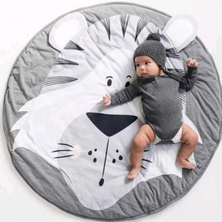 Baby Speelkleed Leeuw – Baby kamer Speelkleed – Baby Speel Mat - diameter 90cm