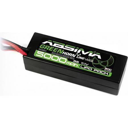 Absima LiPo accupack 11.1 V 5000 mAh Aantal cellen: 3 50 C Box hardcase T-stekkersysteem