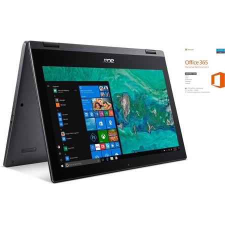 Acer Spin 1 - 11.6 inch touch screen - 2in1 laptop/tablet (volledig omklapbaar) - 4GB RAM - 64GB Opslag - Intel Pentium N5000 Quad Core - Met Gratis Office 365 Personal voor 1 jaar