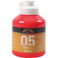 A-color Neon acrylverf, neon rood, 05 - neon, 500 ml