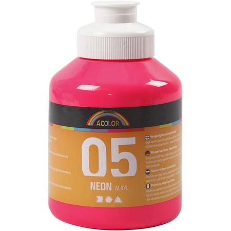 A-color Neon acrylverf, neon roze, 05 - neon, 500 ml