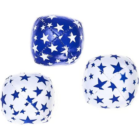 Set 3 Acrobat Juggling Balls Junior (80g.) white & blue