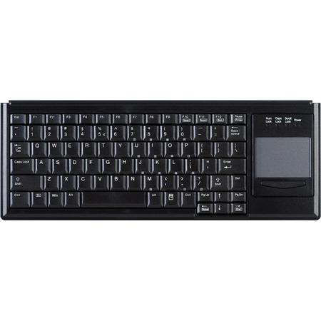 Active Key AK-4400-GU-B/US Toetsenbord USB QWERTY, US-Engels, Windows Zwart Touch-oppervlak, Muisknoppen