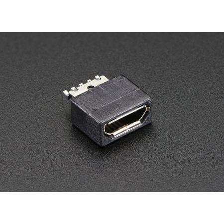USB DIY Connector - MicroB Female Plug Adafruit 1829