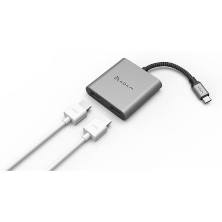 CASA Hub H2 USB Type C (USB-C) naar HDMI x 2