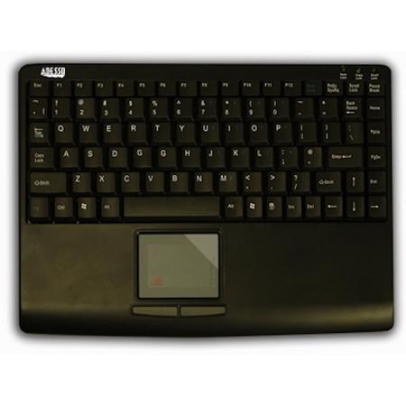 Adesso Slim Touch Mini Keyboard with built in Touchpad (Black) USB QWERTY Zwart toetsenbord