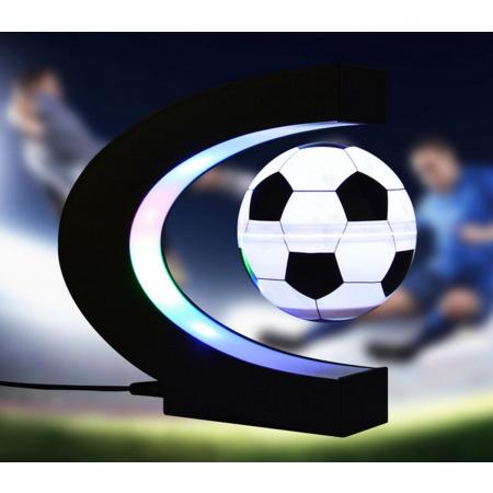 Afecto® Magnetisch Zwevende voetbal - Draaiende voetbal - voetbal Met C- Vorm Verlichting - voor de voetballiefhebber groot of klein - 360 graden - roterende zwevende lichtgevende magnetische voetbal