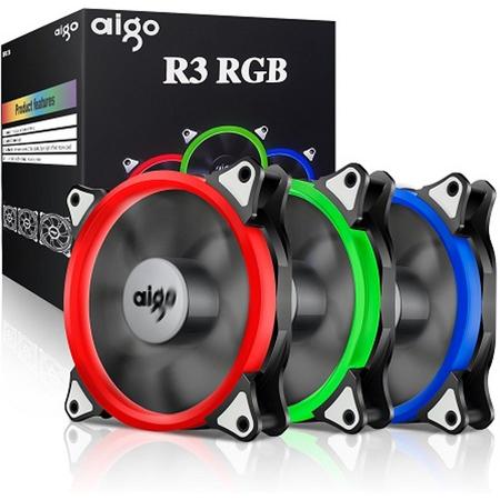 PC Led Fan Aigo Pro 3 stuks RGB