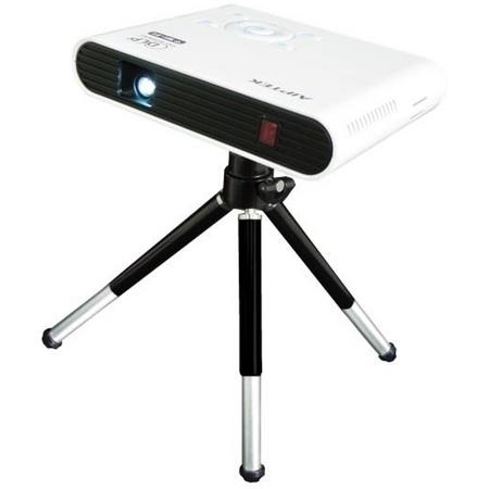 Aiptek AN100 Draagbare projector 100ANSI lumens DLP WVGA (854x480) Zwart, Wit beamer/projector