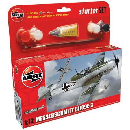 Airfix Messerschmitt Bf 109E -3 Starter Set Modelbouwpakket