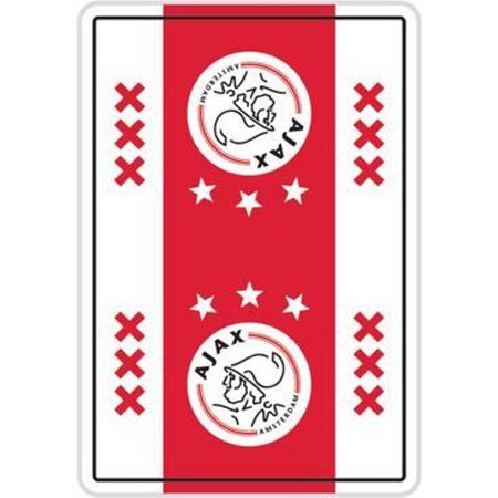 Speelkaarten Ajax wit/rood/wit XXX logo