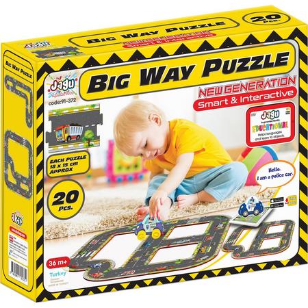 Akar Toys - Big Way - Puzzel / XXL Puzzel / Speelmat / Speelgoed / Met GRATIS App - 20st