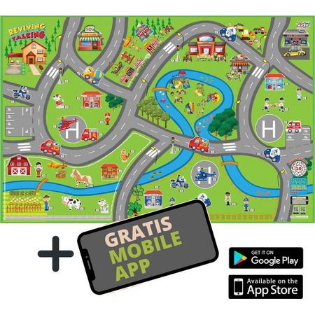 Akar Toys - City - Speelmat / Speeltapijt / Speelmat Foam / Speelgoed / Met GRATIS App - 150x100cm