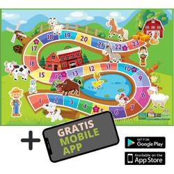 Akar Toys - Farm - Speelmat / Speeltapijt / Speelmat Foam / Speelgoed / Met GRATIS App - 150x100cm