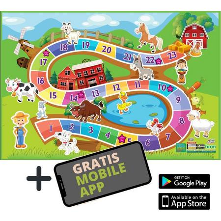 Akar Toys - Farm - Speelmat / Speeltapijt / Speelmat Foam / Speelgoed / Met GRATIS App - 150x100cm