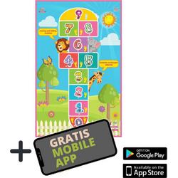 Akar Toys - Hopscotch - Speelmat / Speeltapijt / Speelmat Foam / Speelgoed / Met GRATIS App - 150x100cm