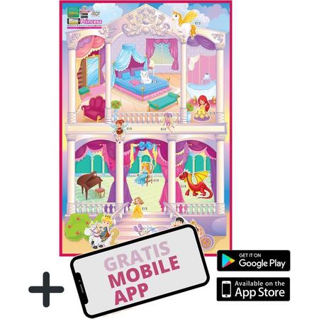Akar Toys - Princess - Speelmat / Speeltapijt / Speelmat Foam / Speelgoed / Met GRATIS App - 150x100cm