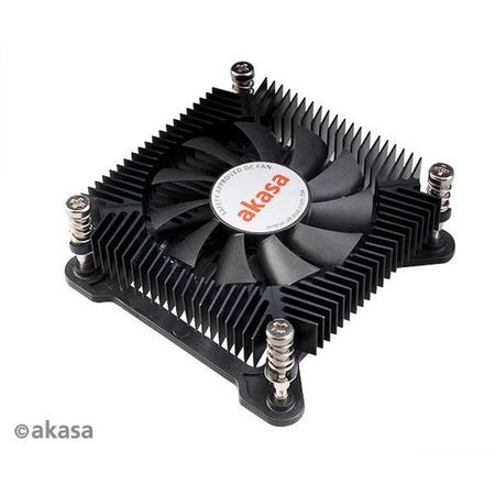 Akasa KS7, Intel LGA 1200 / 115X CPU-koeler met laag profiel, 16 mm hoogte, schroeven en montage achterplaat, 35W TDP