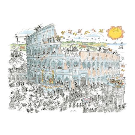 Legpuzzel Colosseum getekend door Fabio Vettori 1080 stukjes