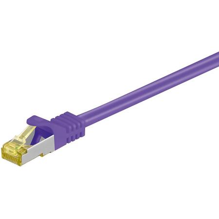 Alcasa 0.5m Cat7 RJ-45 netwerkkabel 0,5 m S/FTP (S-STP) Violet