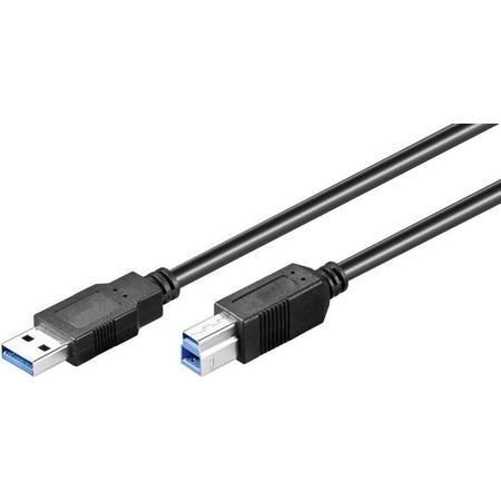 Alcasa 2710-S01 USB-kabel 1 m USB A USB B Zwart