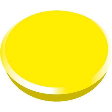 Magneet Alco 24mm rond doos a 10 stuks geel