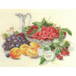 Borduurpakket Apricots and Raspberries - ALISA