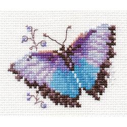 Borduurpakket Blauwe Vlinder - Alisa