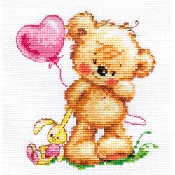 Borduurpakket Lovely teddy bear - Alisa