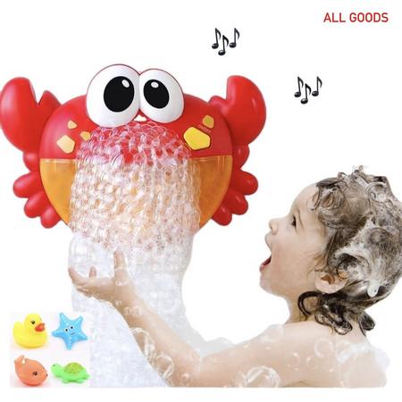 Badspeelgoed  -Muzikale Krab Met Muziekjes En Zeepbellen - Badspeeltjes - Baby Speelgoed Voor In Bad -