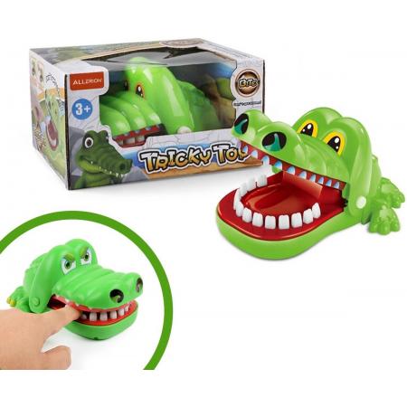 Allerion® Bijtende Krokodil met Kiespijn Speelgoed - Krokodil met kiespijn - Krokodil spel - Gezelschapsspel kinderen – Bijtende krokodil - Drankspel