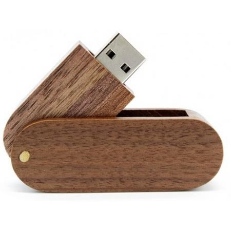 Hout Twister walnoot USB stick 32gb