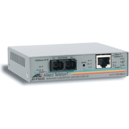 Allied Telesis AT-FS232 netwerk media converter 100 Mbit/s