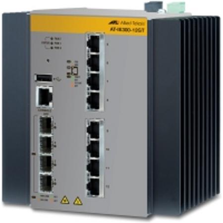 Allied Telesis AT-IE300-12GT-80 Managed L3 Gigabit Ethernet (10/100/1000) Zwart, Grijs