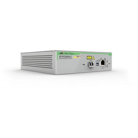 Allied Telesis AT-PC2000/LC-60 1000Mbit/s 850nm Grijs netwerk media converter